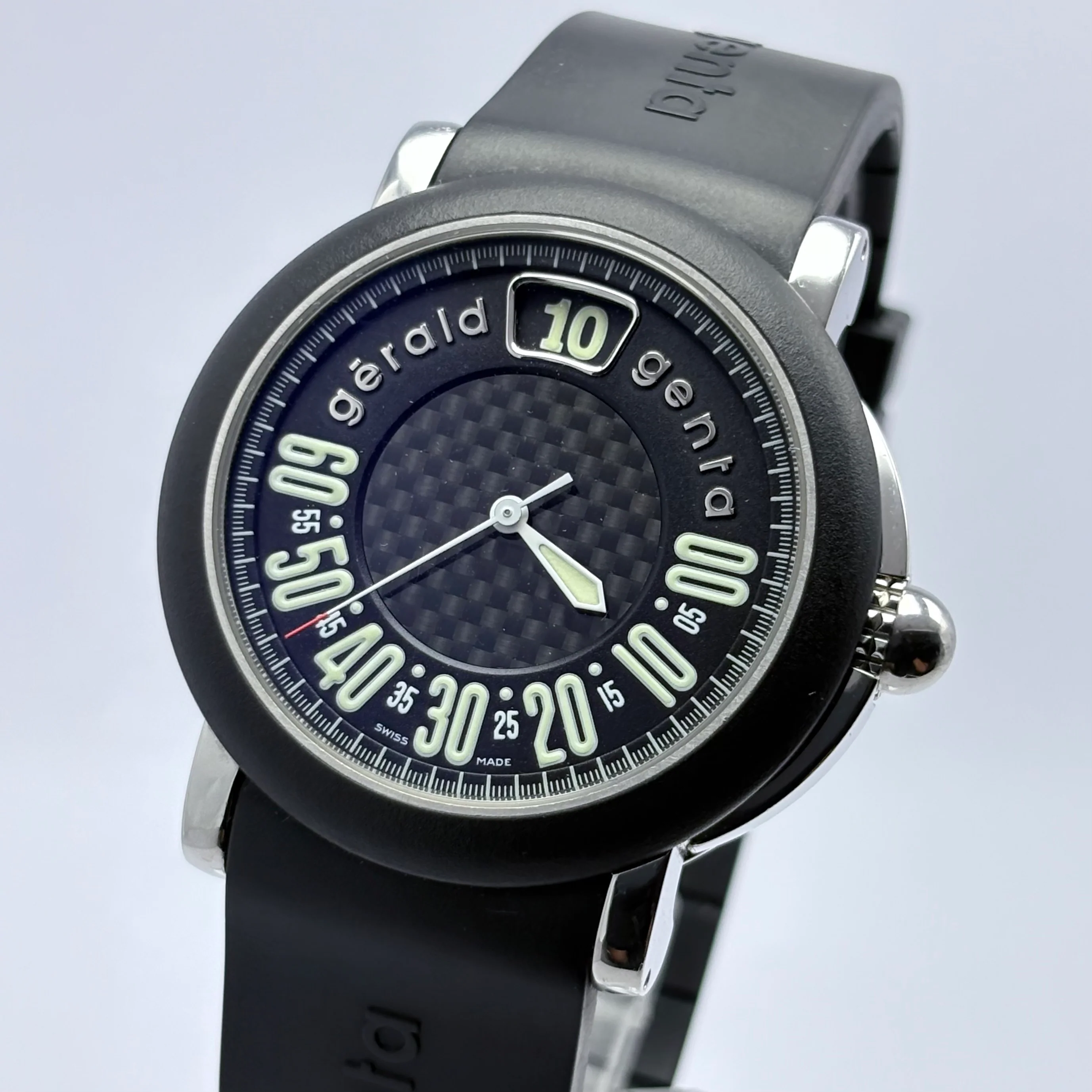 Reloj Gérald Genta Arena Retro Sport Jumping Hour Retrograde Automático - Image 3