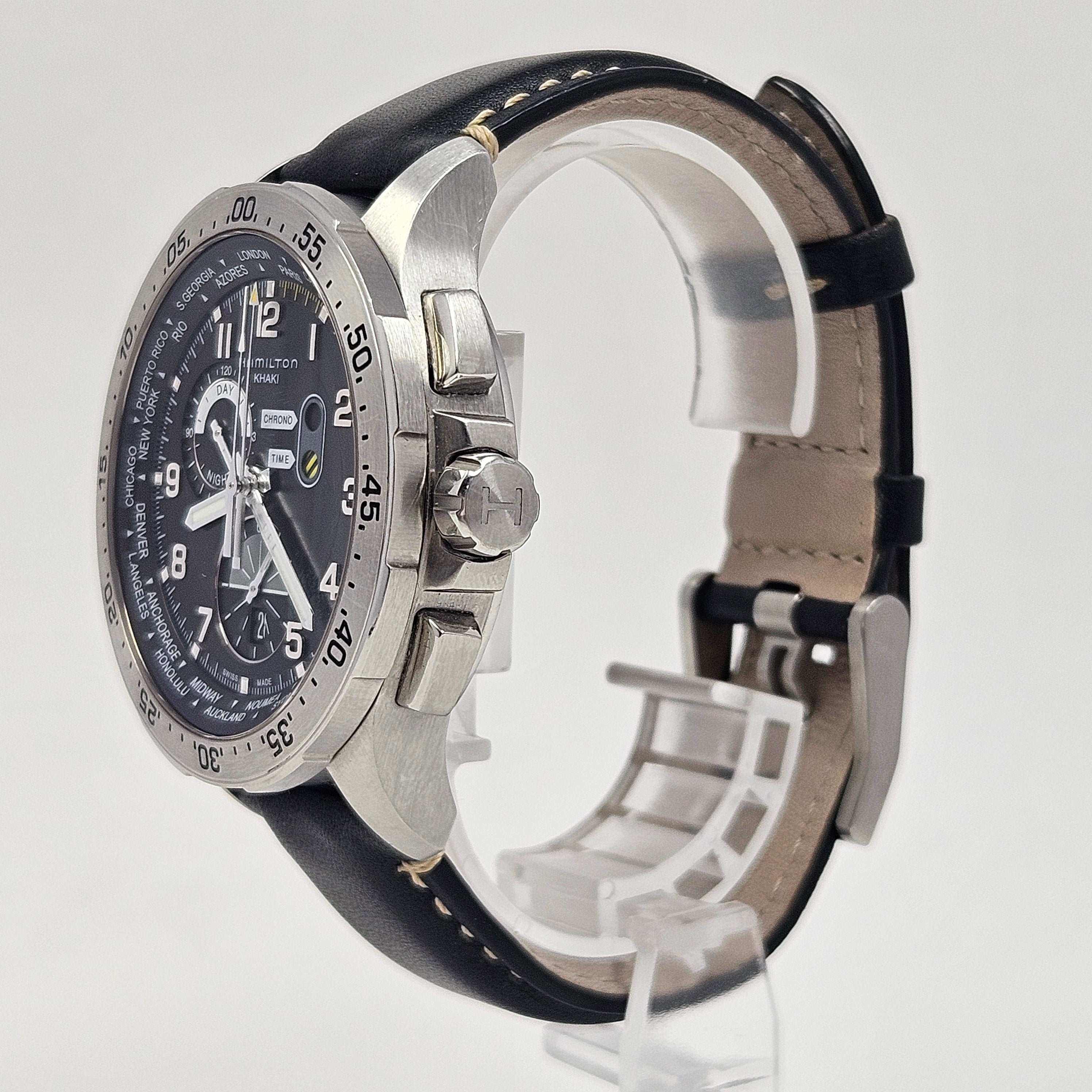 Reloj Hamilton Khaki Aviation Worldtimer Crono Quartz - Image 4