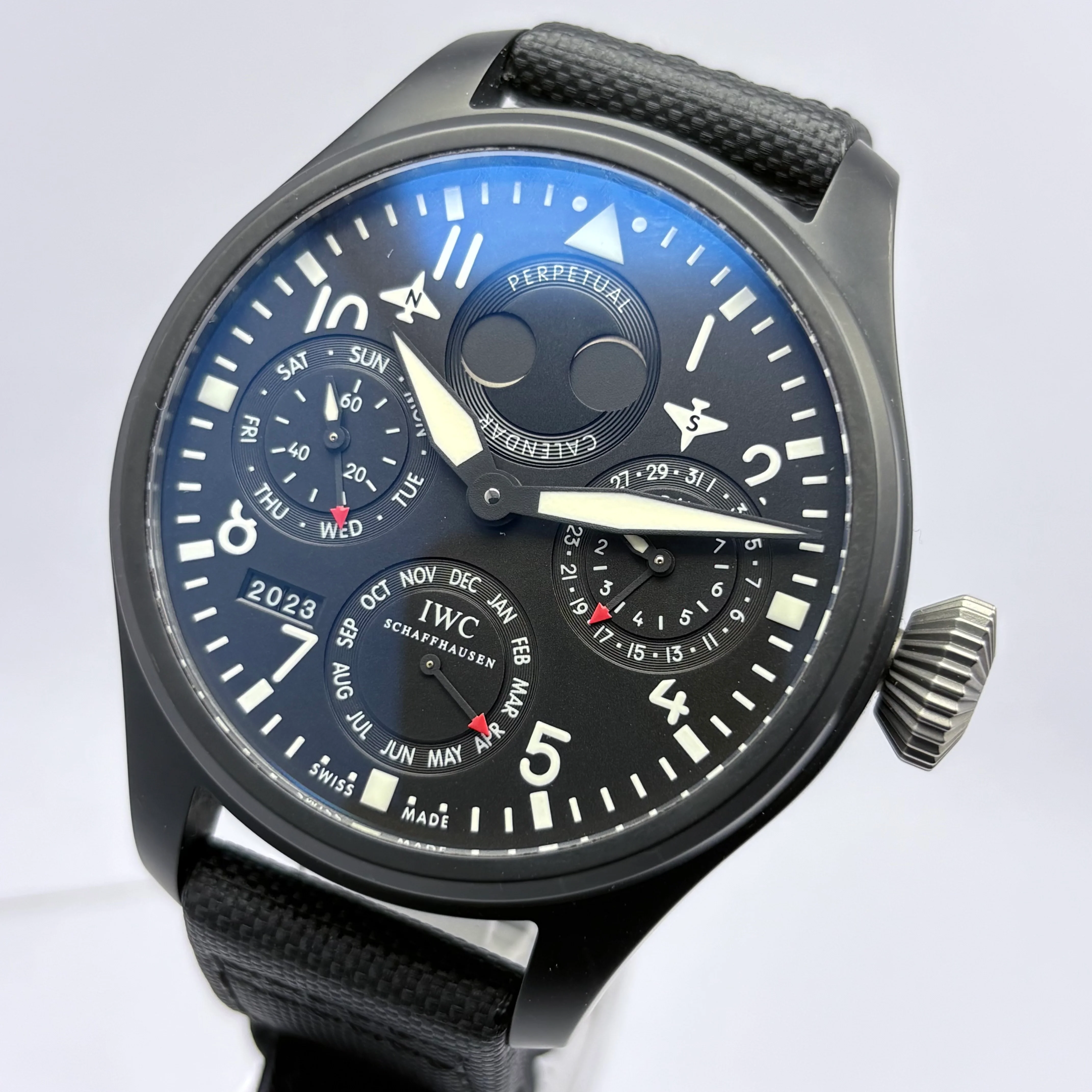 Reloj IWC Big Pilot Top Gun Calendario Perpetuo Automático - Image 3