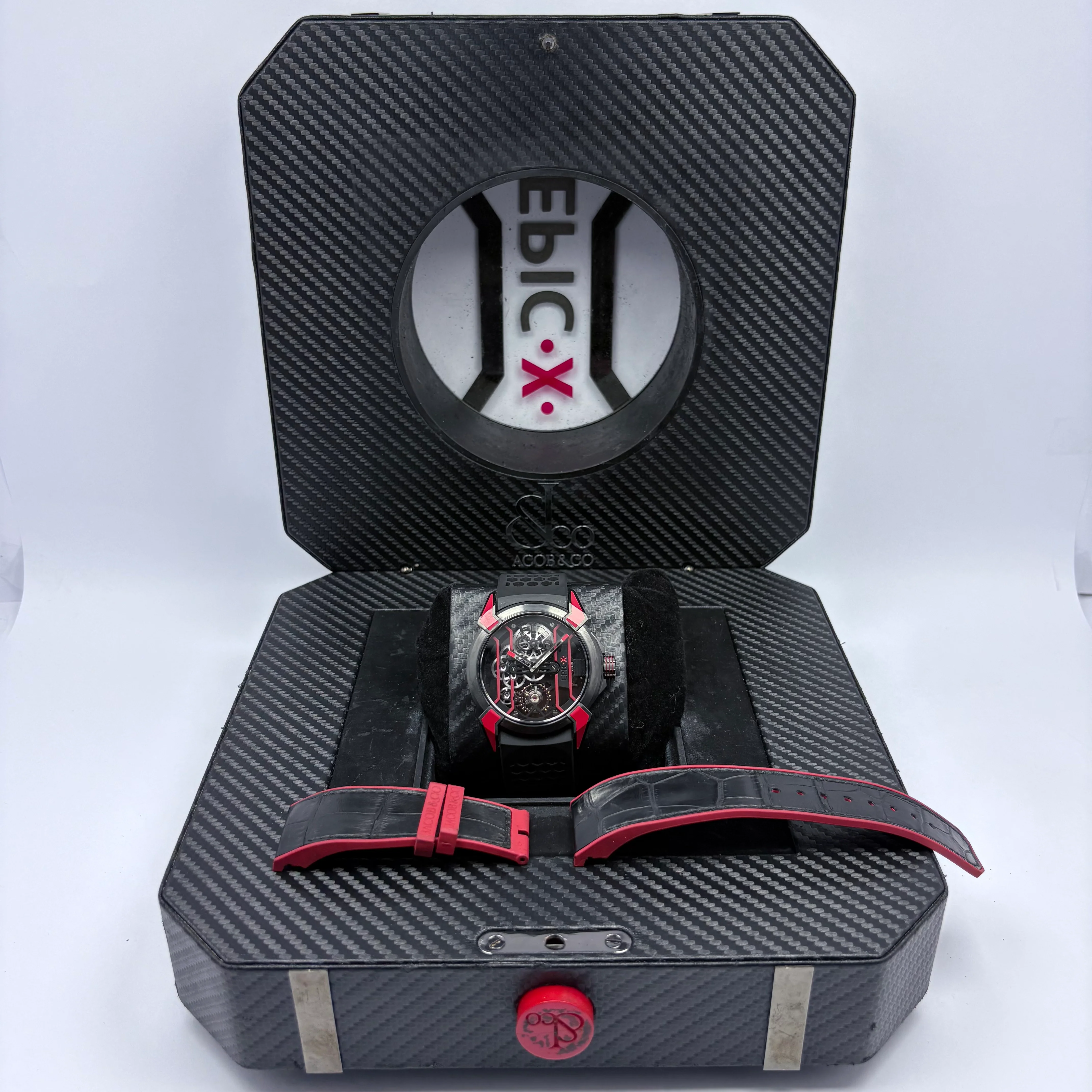 Reloj Jacob & Co. Epic X Racing Black Red Limited Edition Cuerda - Image 2