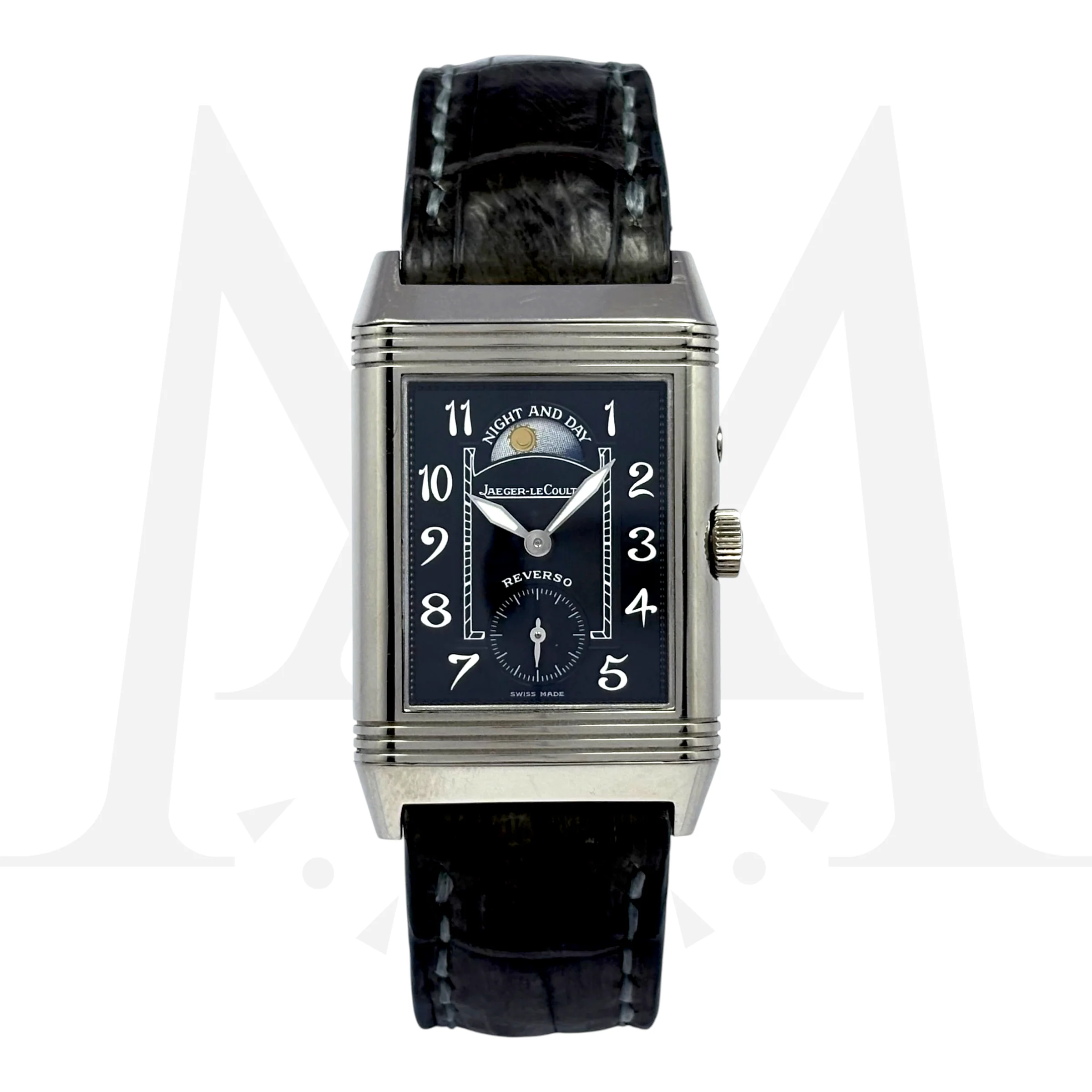 Reloj Jaeger Le-Coultre Reverso Duo Face Night & Day Oro Blanco Cuerda