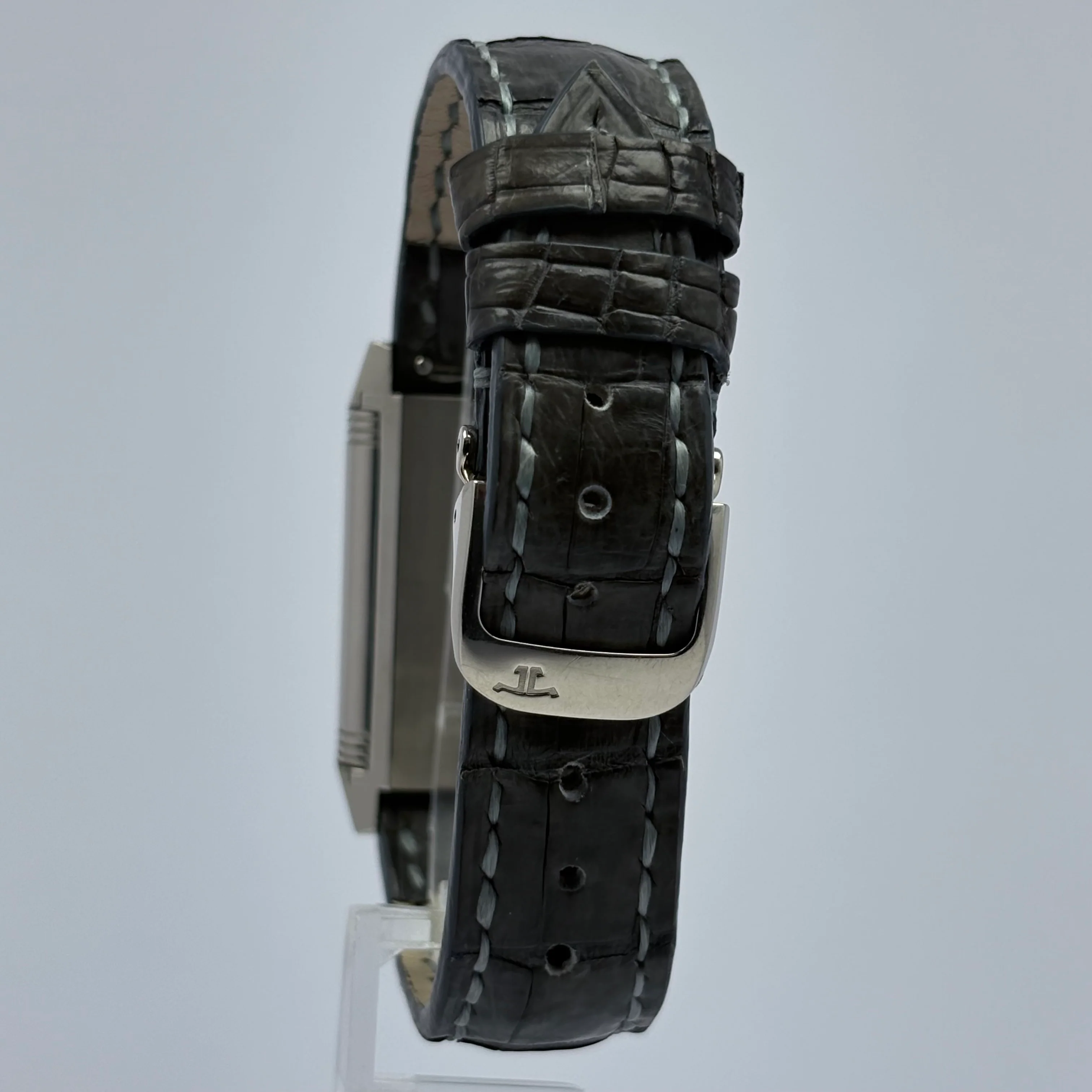Reloj Jaeger Le-Coultre Reverso Duo Face Night & Day Oro Blanco Cuerda - Image 7