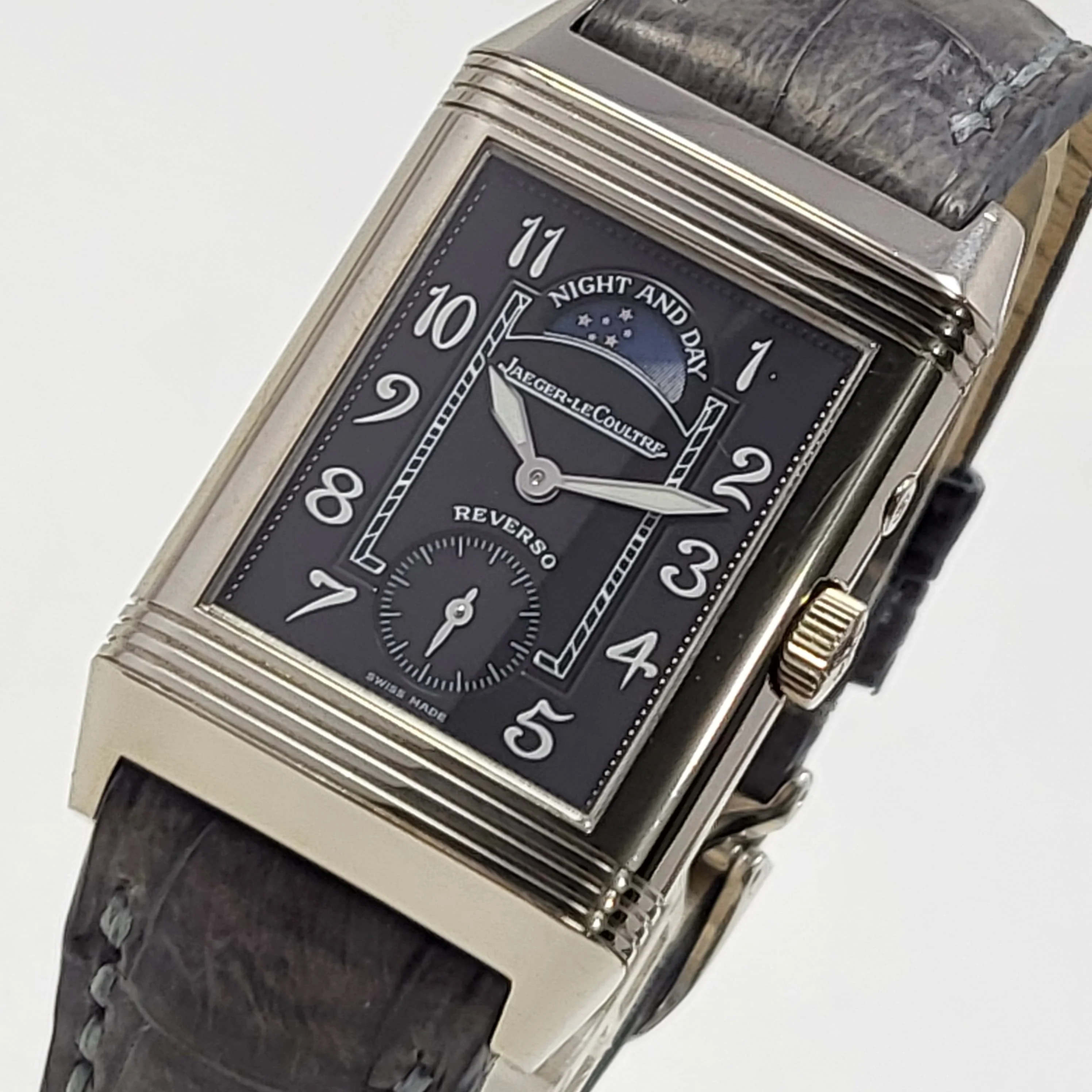 Reloj Jaeger LeCoultre Reverso Dou Face, Oro Blanco, Cuerda - Image 2
