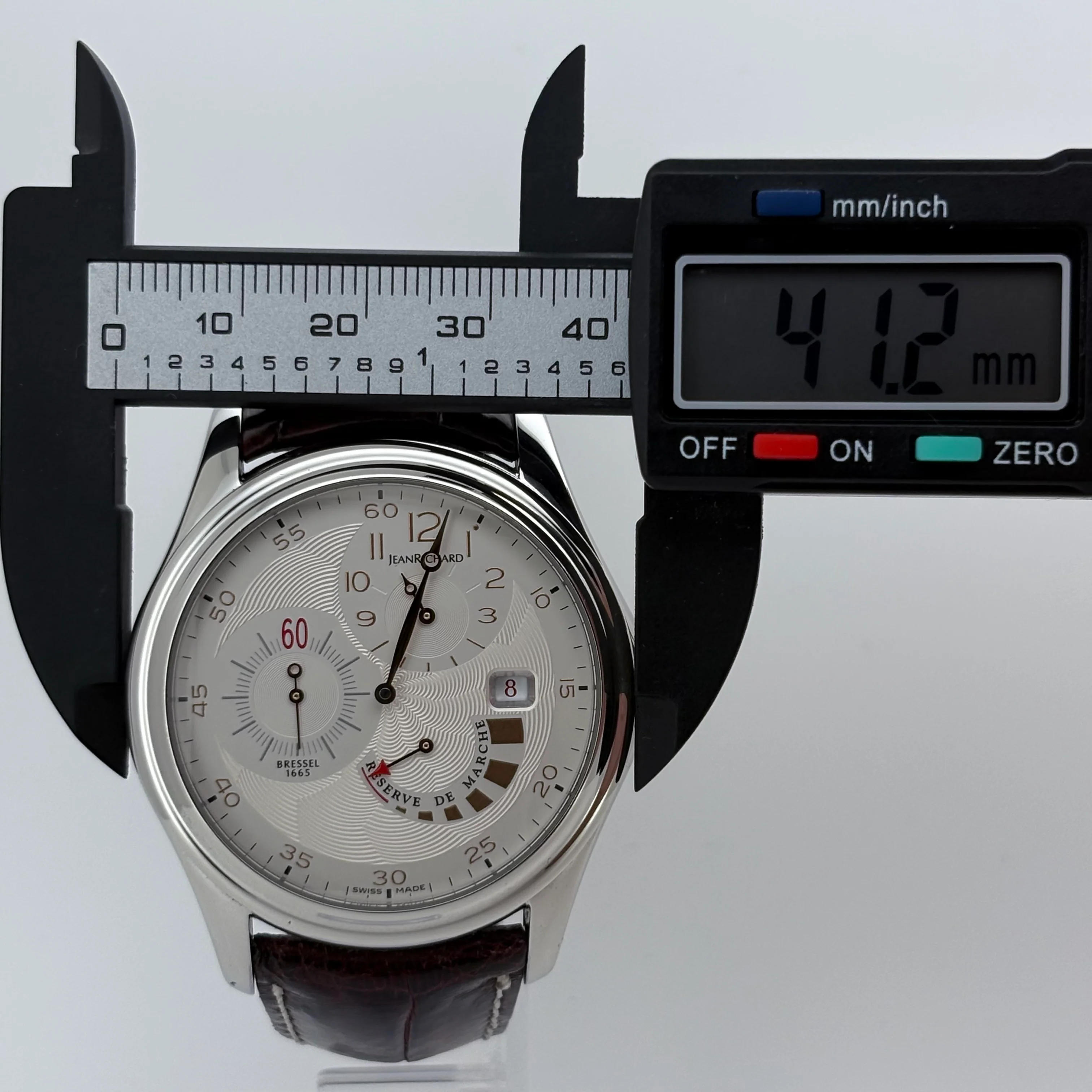 Reloj Jean Richard Bressel 1665 Regulator Automático - Image 9