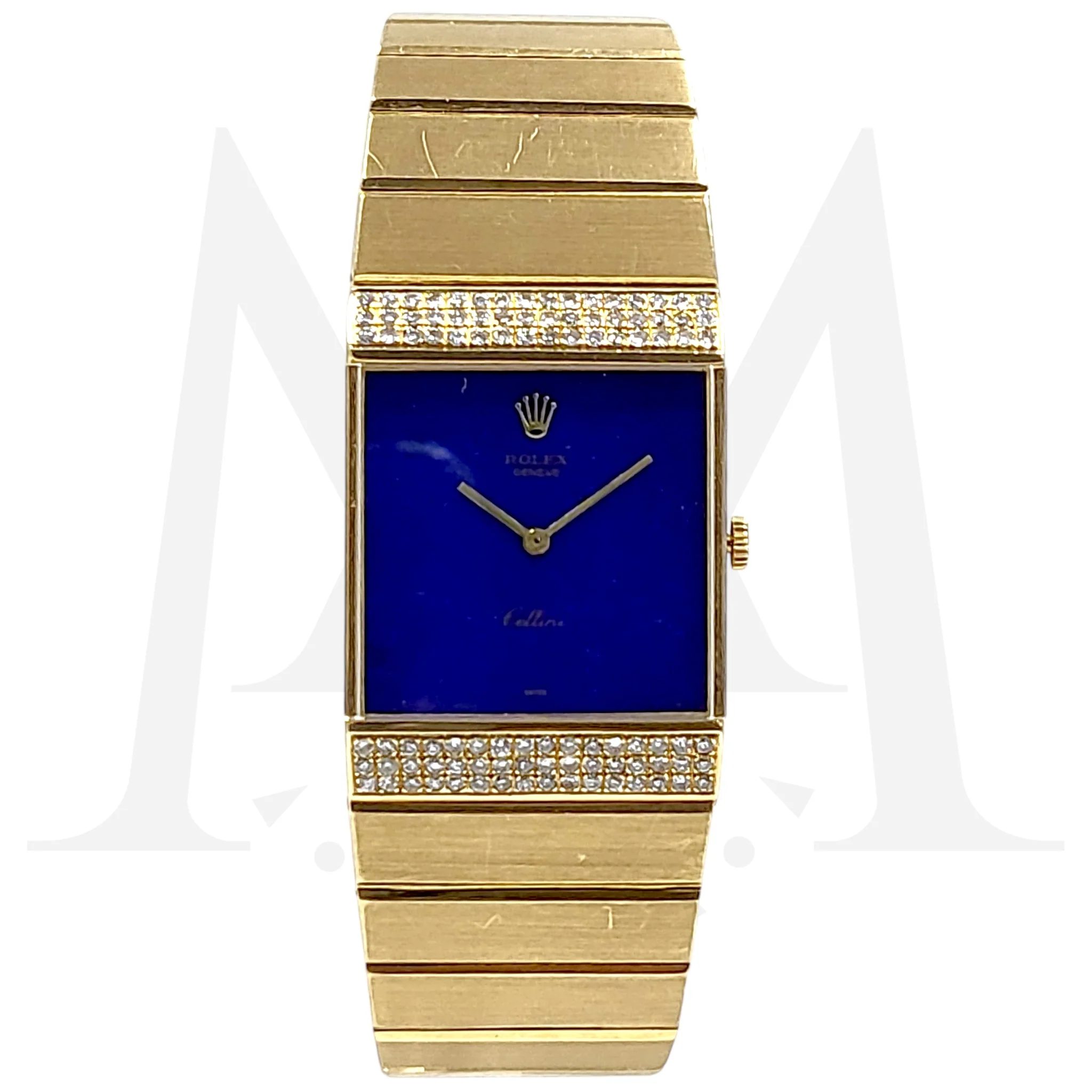 Reloj Rolex King Midas Oro 18k Dial Lapislázuli Cuerda