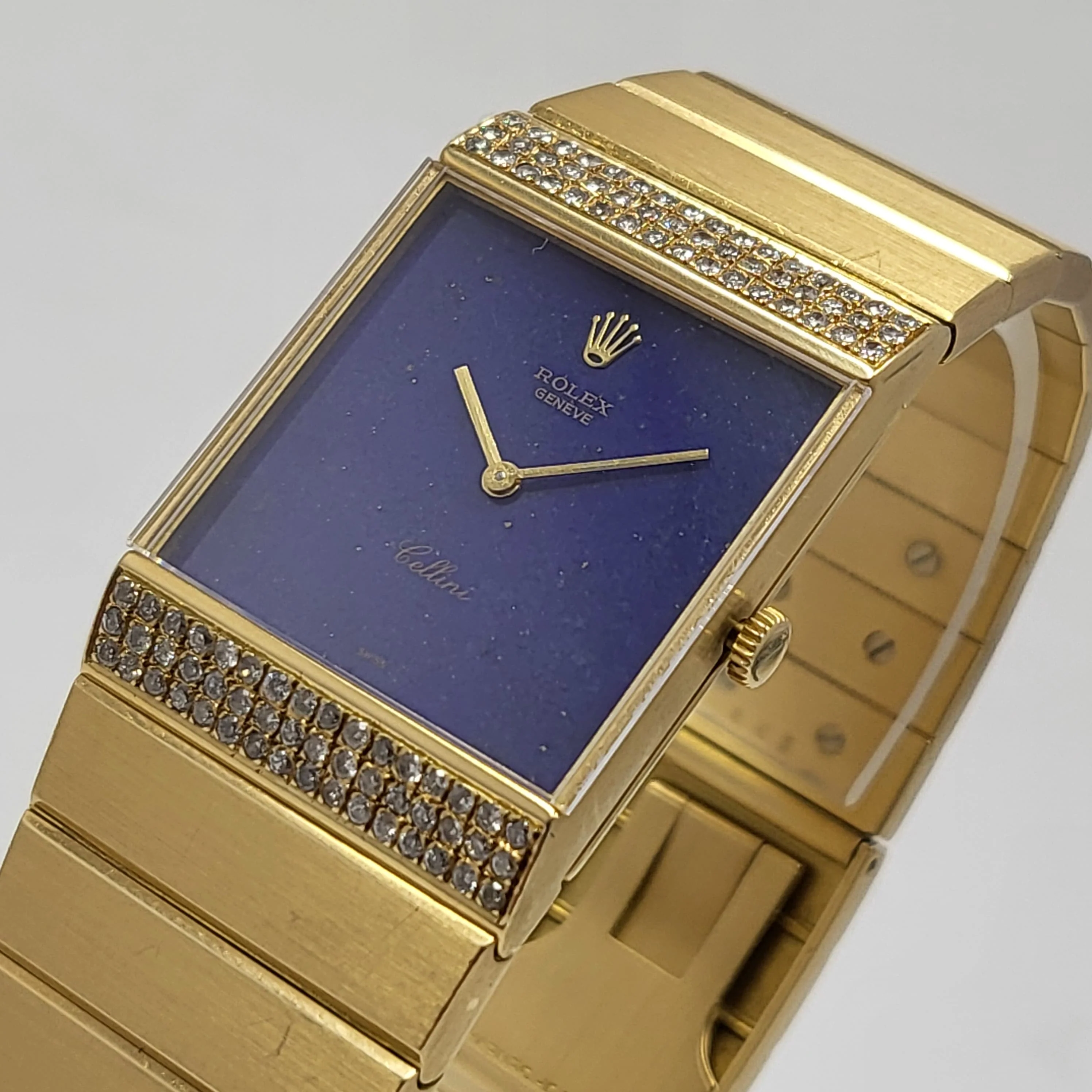 Reloj Rolex King Midas Oro 18k Dial Lapislázuli Cuerda - Image 2