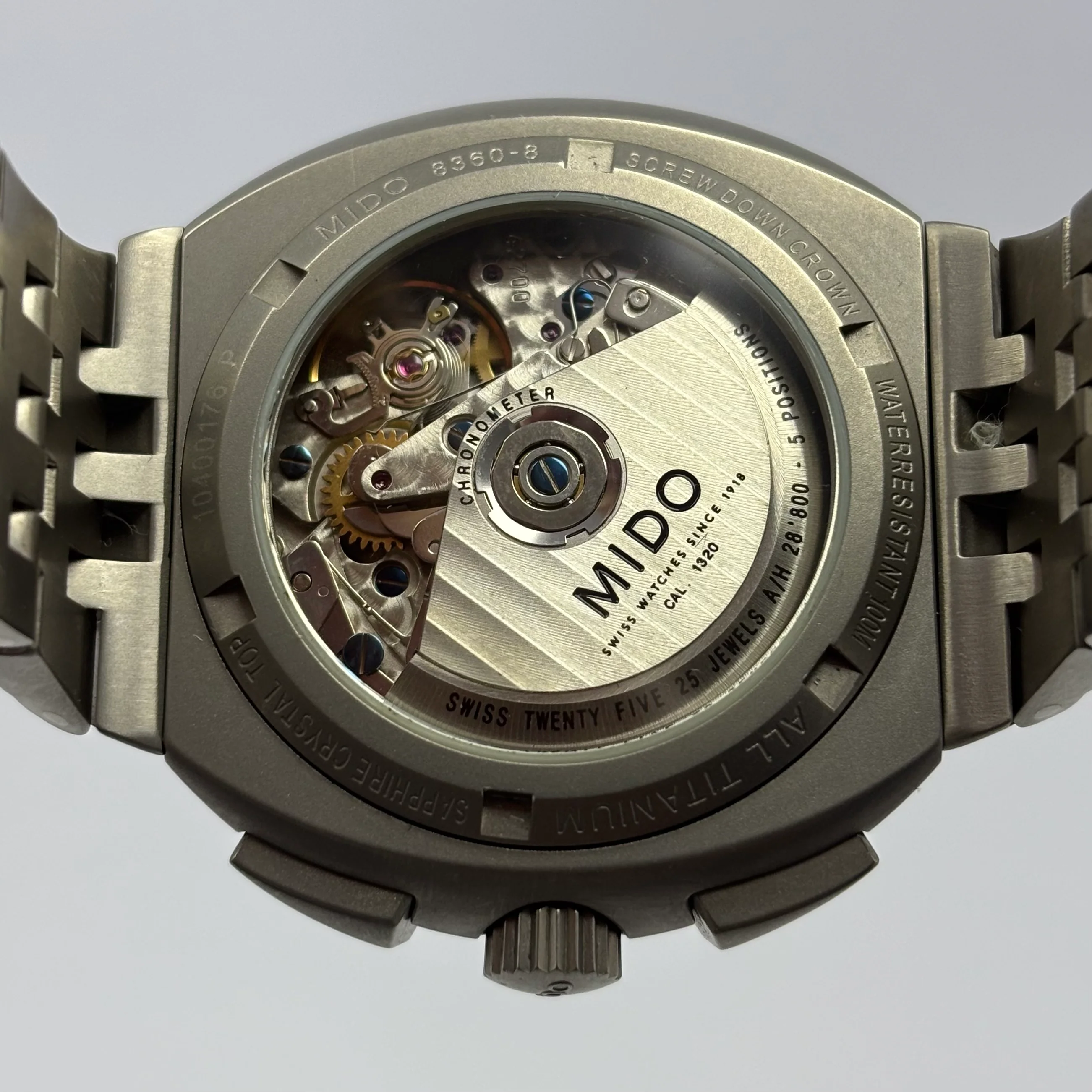 Reloj Mido All Dial Titanio Cronógrafo Automático - Image 6