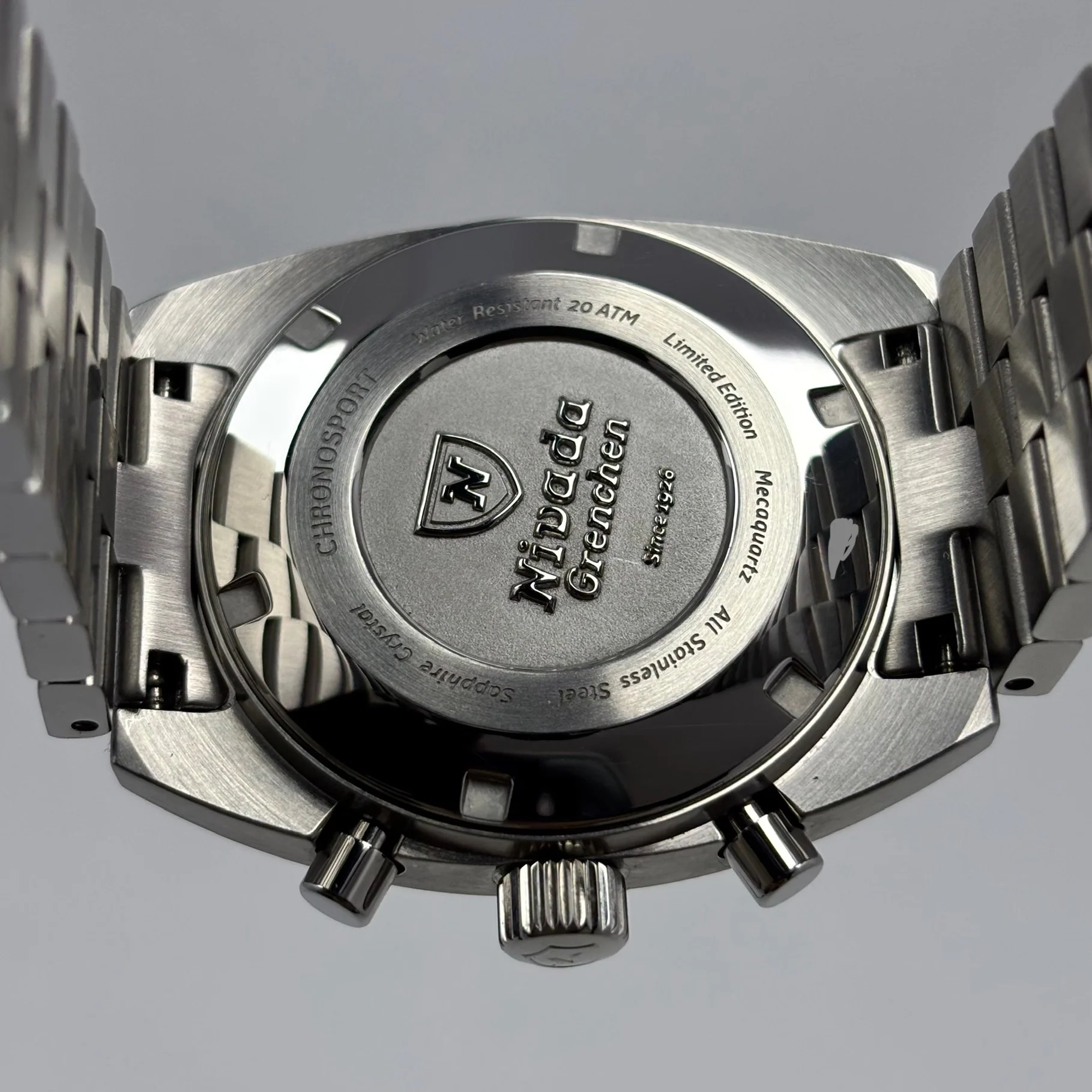Reloj Nivada Grenchen Chronosport Salmon Mecaquartz - Image 10
