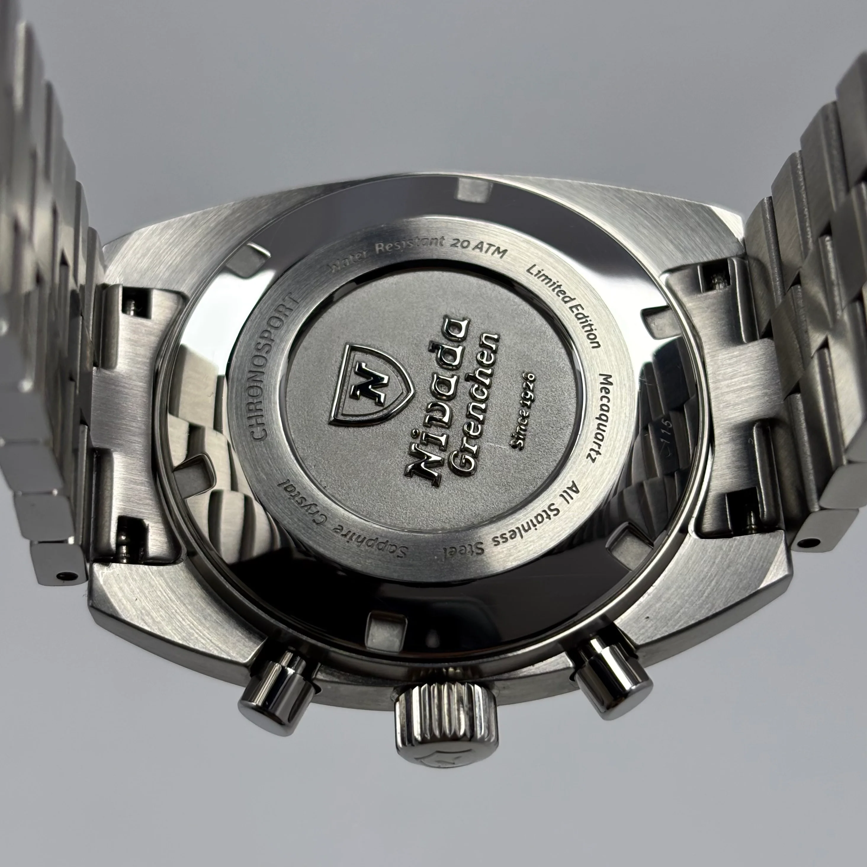 Reloj Nivada Grenchen Chronosport Salmon Mecaquartz - Image 8