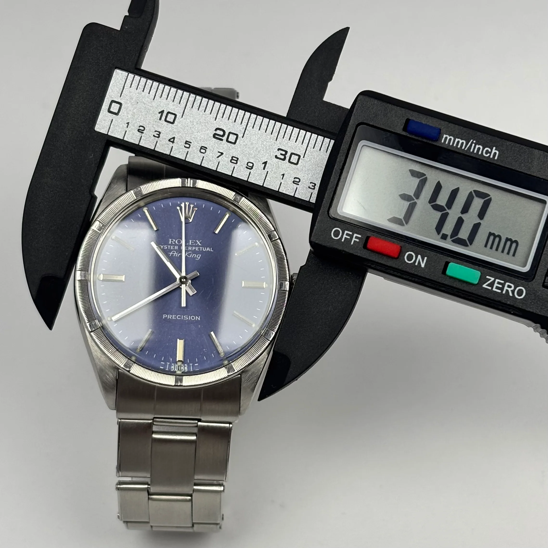 Reloj Rolex Air King Precision Azul 34 Automático - Image 9