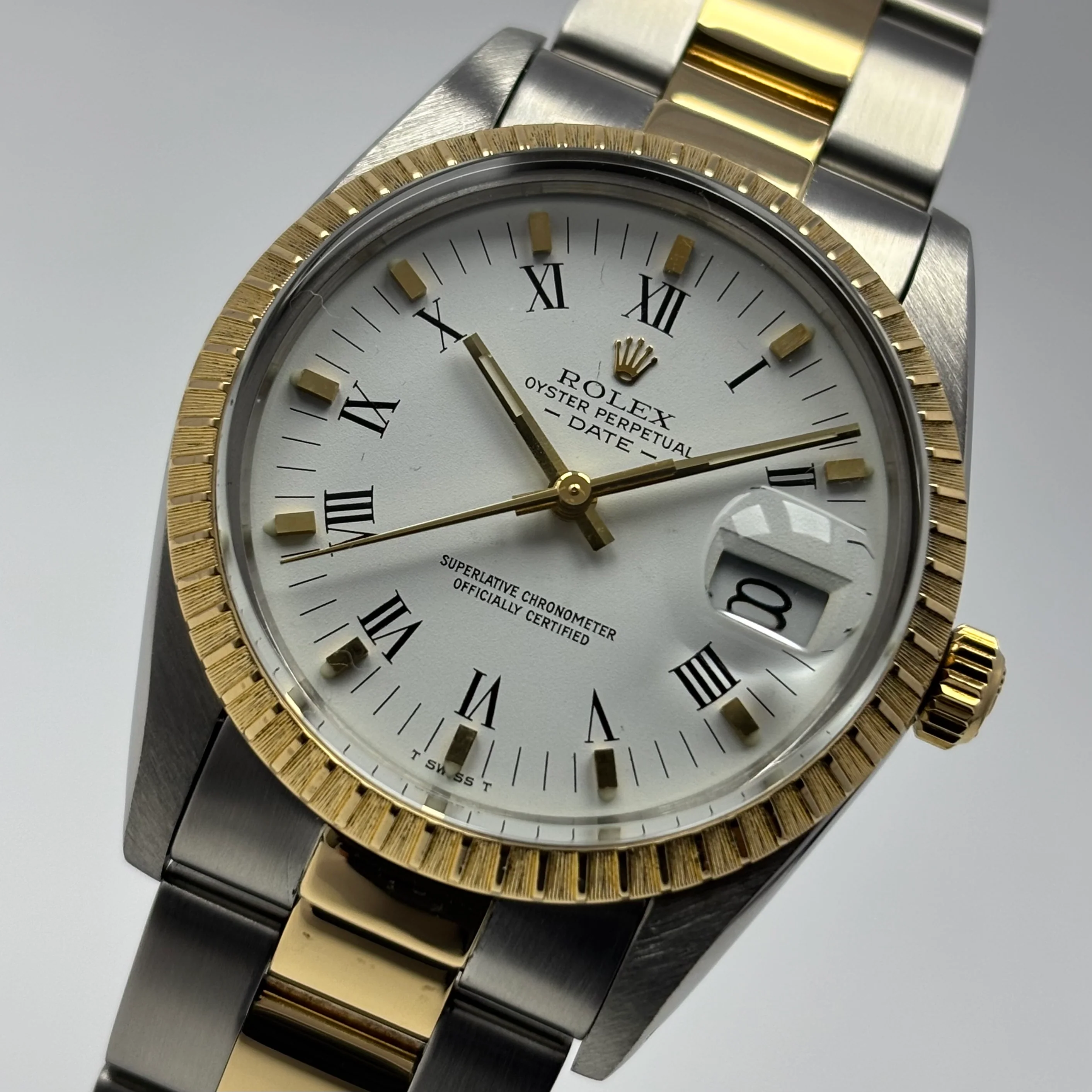 Reloj Rolex Date Oyster Perpetual 15052 Oro Acero Automatico - Image 3