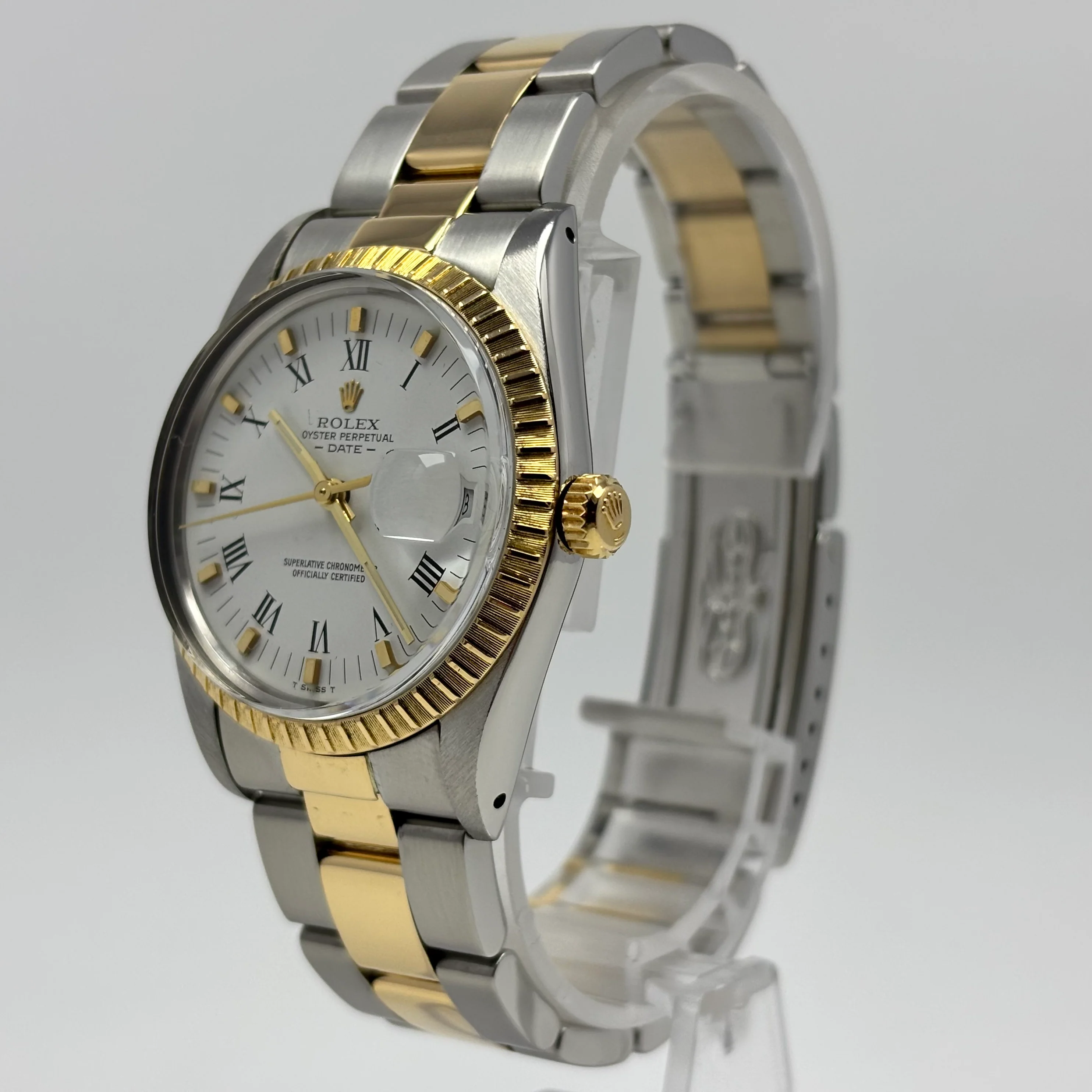 Reloj Rolex Date Oyster Perpetual 15052 Oro Acero Automatico - Image 4