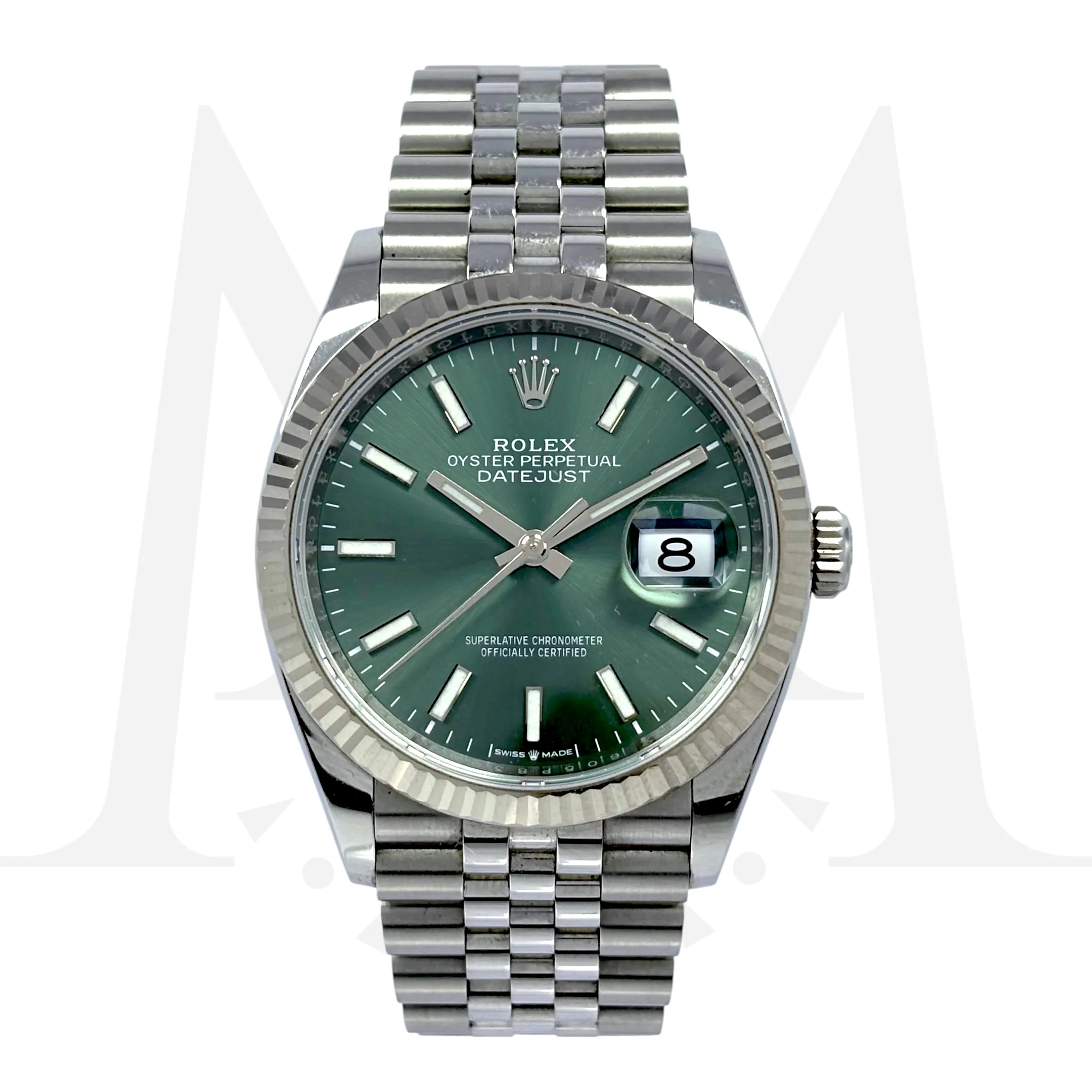 Reloj Rolex Datejust 36 Green Jubilee Automático 126234
