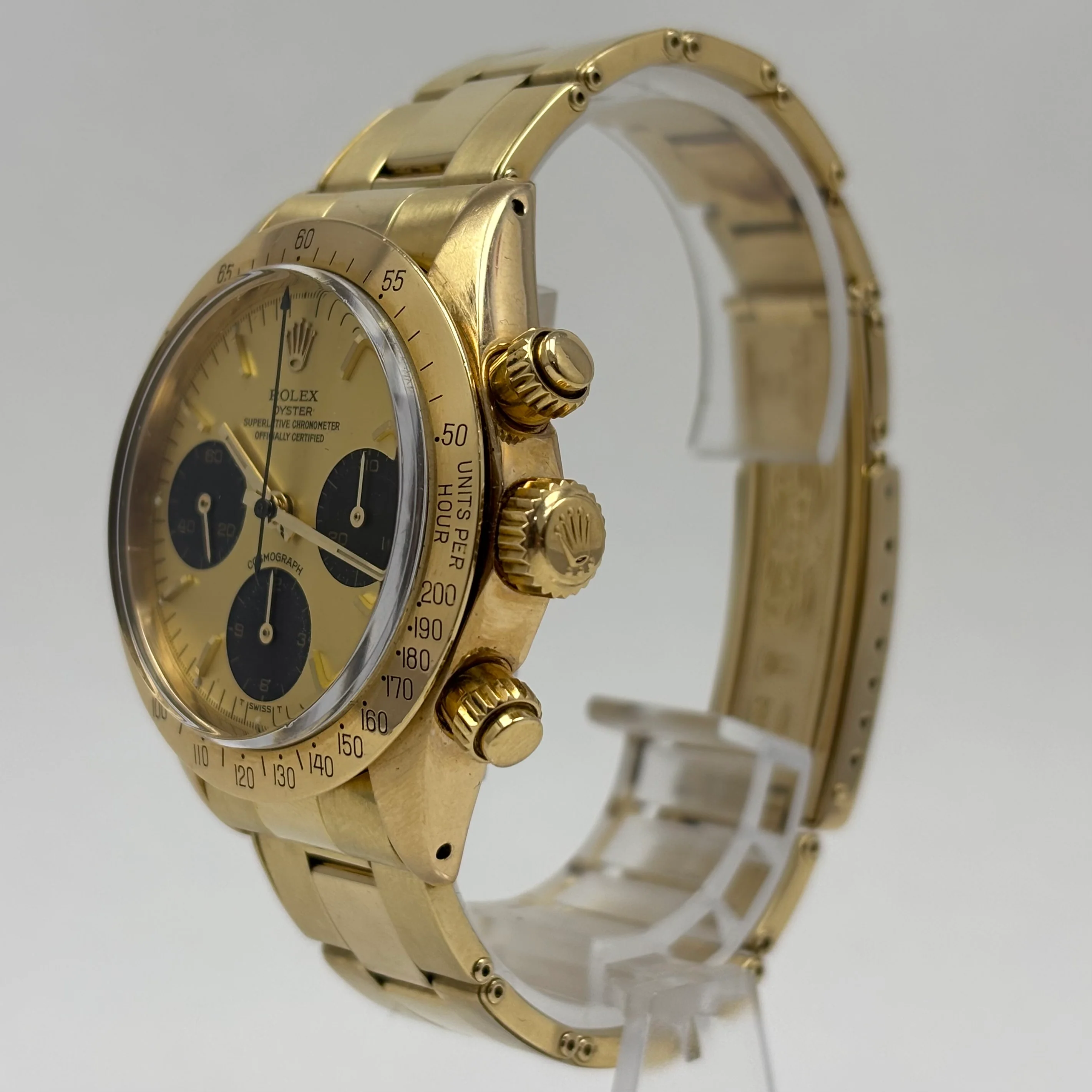 Reloj Rolex Daytona Cosmograph Oro 14k Cuerda Cronógrafo Vintage - Image 3