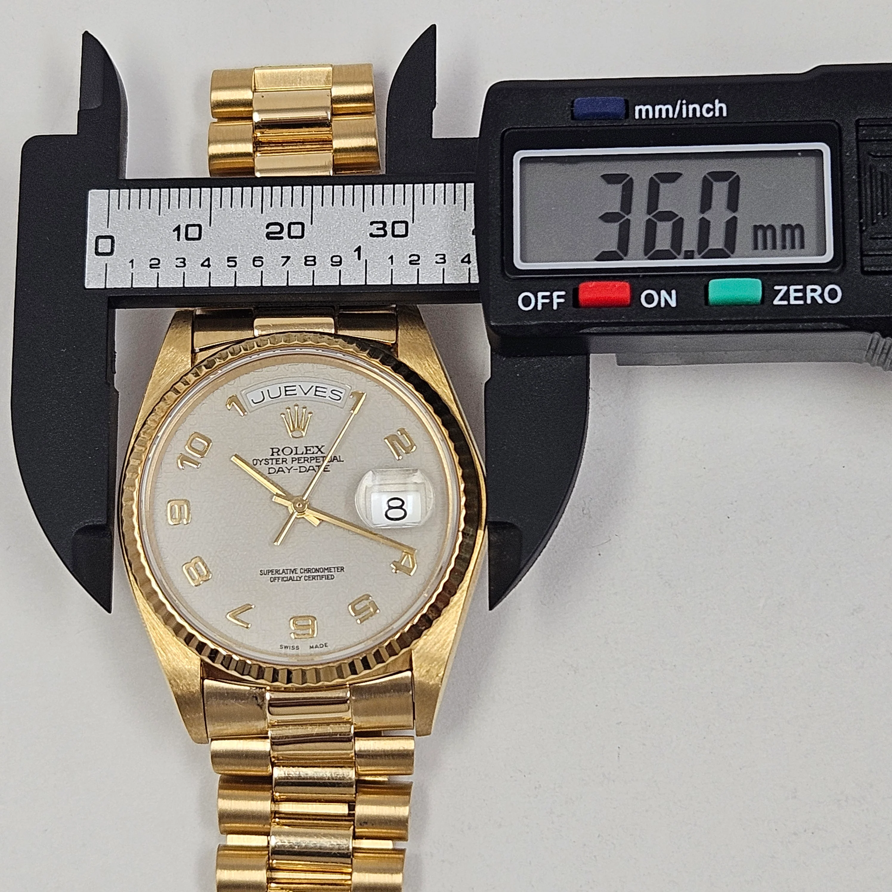 Reloj Rolex Presidente Day-Date Oro 18k Automático - Image 11