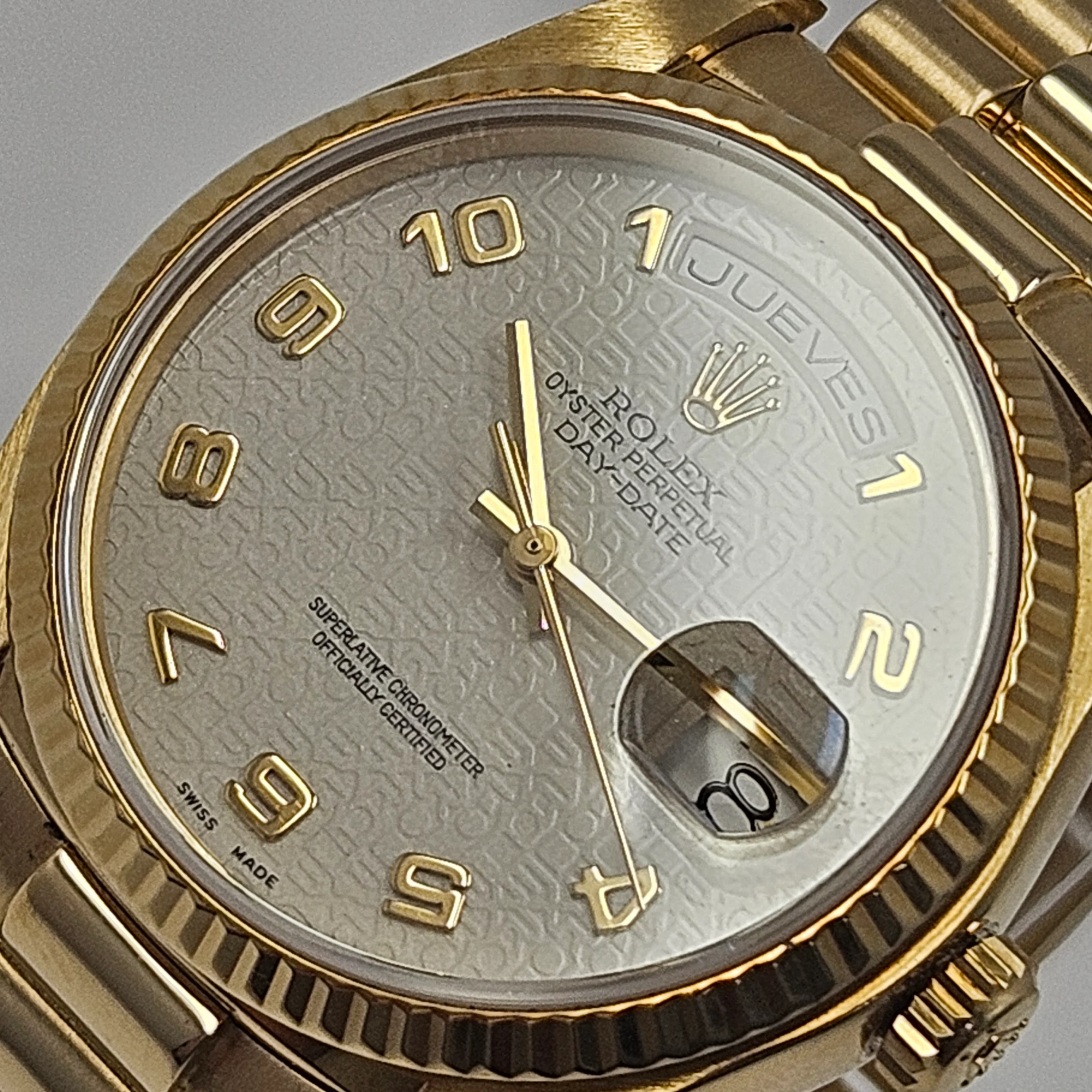 Reloj Rolex Presidente Day-Date Oro 18k Automático - Image 8