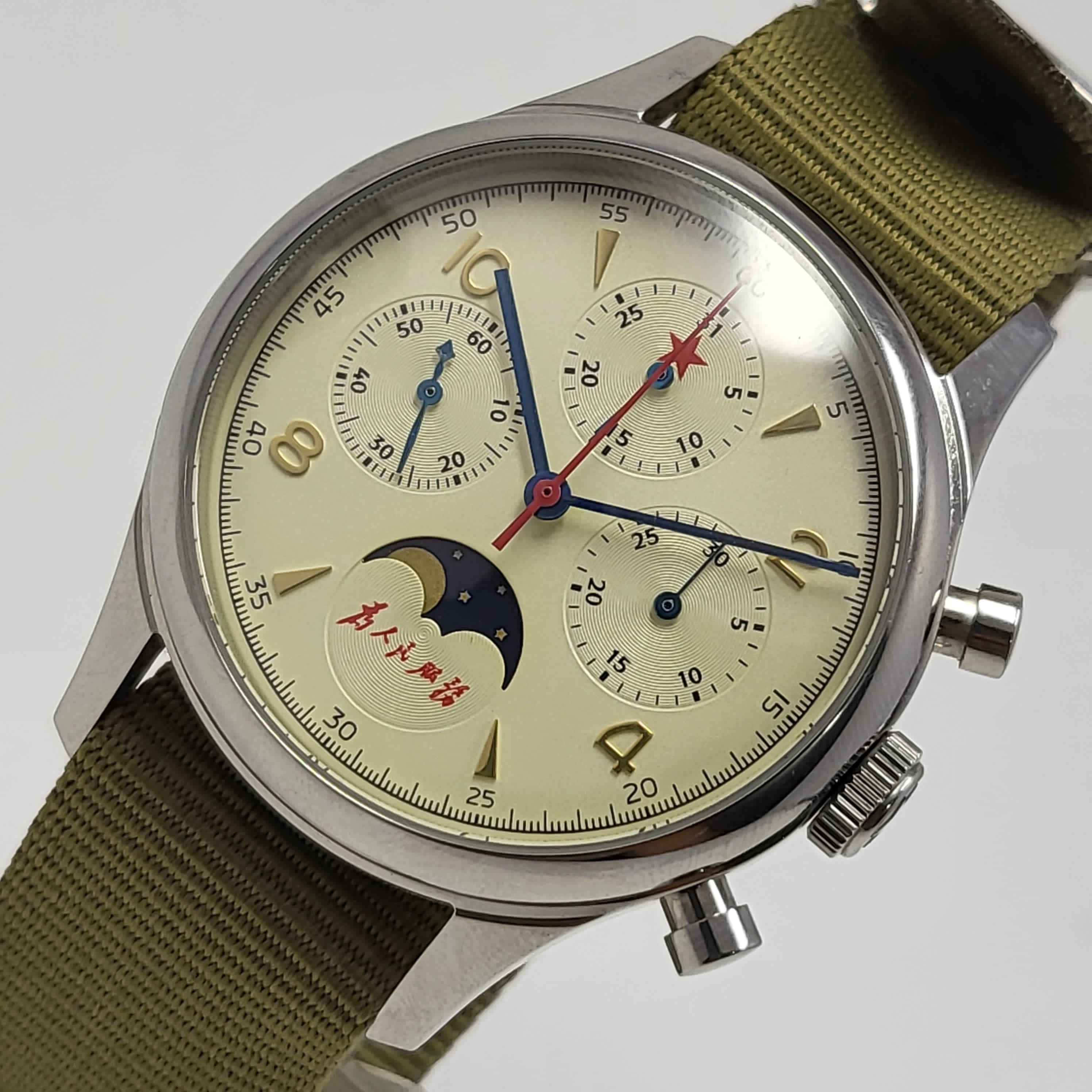 Reloj Seagull Red Star Fase Lunar Cuerda - Image 2