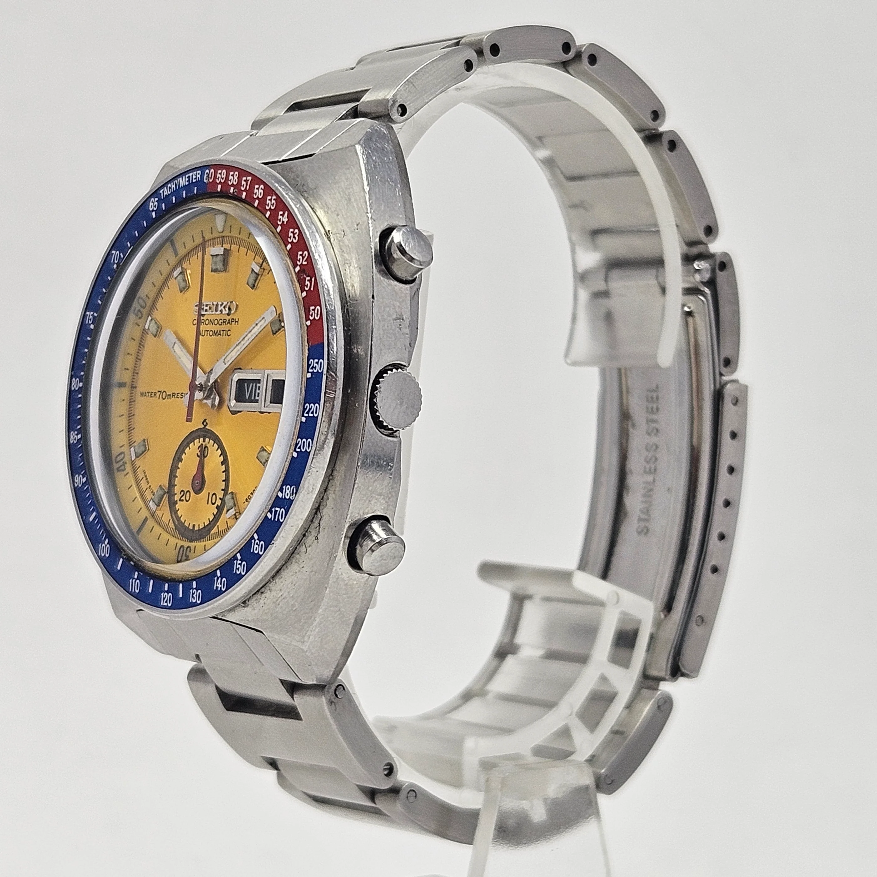 Reloj Seiko Pogue Yellow Dial Cronógrafo Automático - Image 3