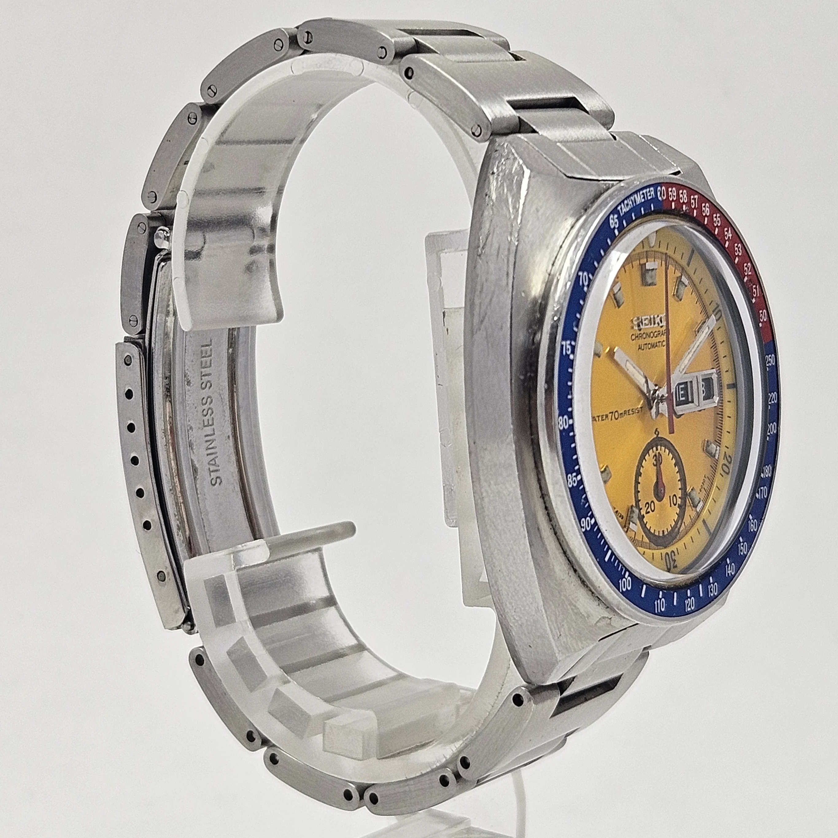 Reloj Seiko Pogue Yellow Dial Cronógrafo Automático - Image 5