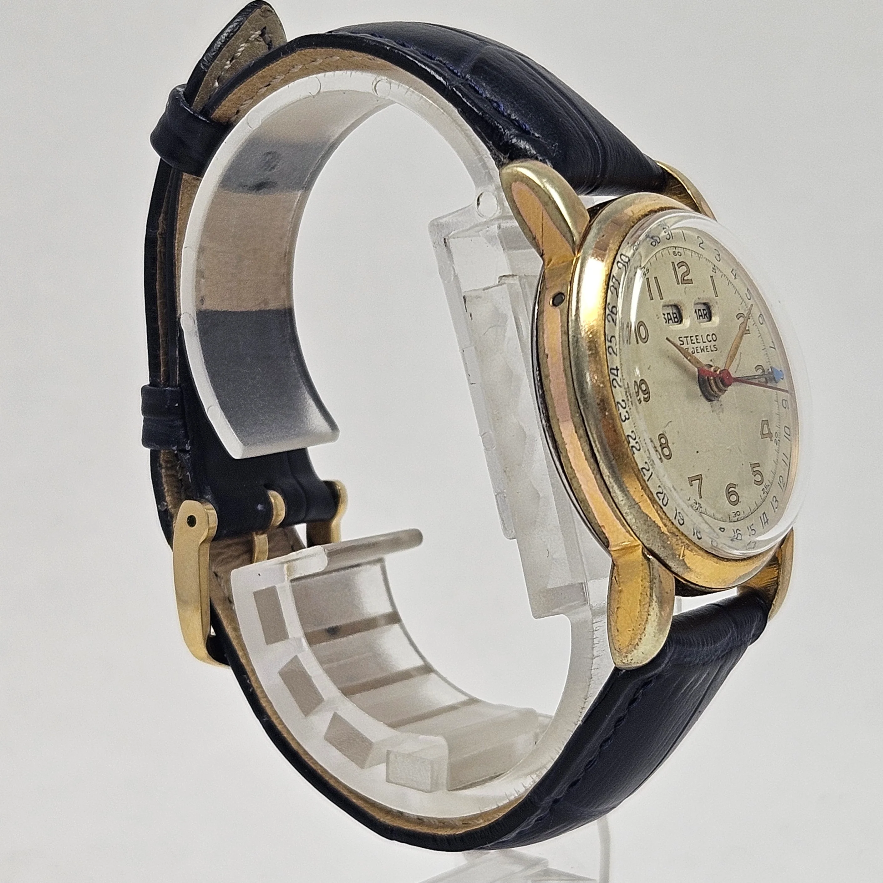 Reloj Steelco Calendario Completo Vintage Cuerda - Image 3