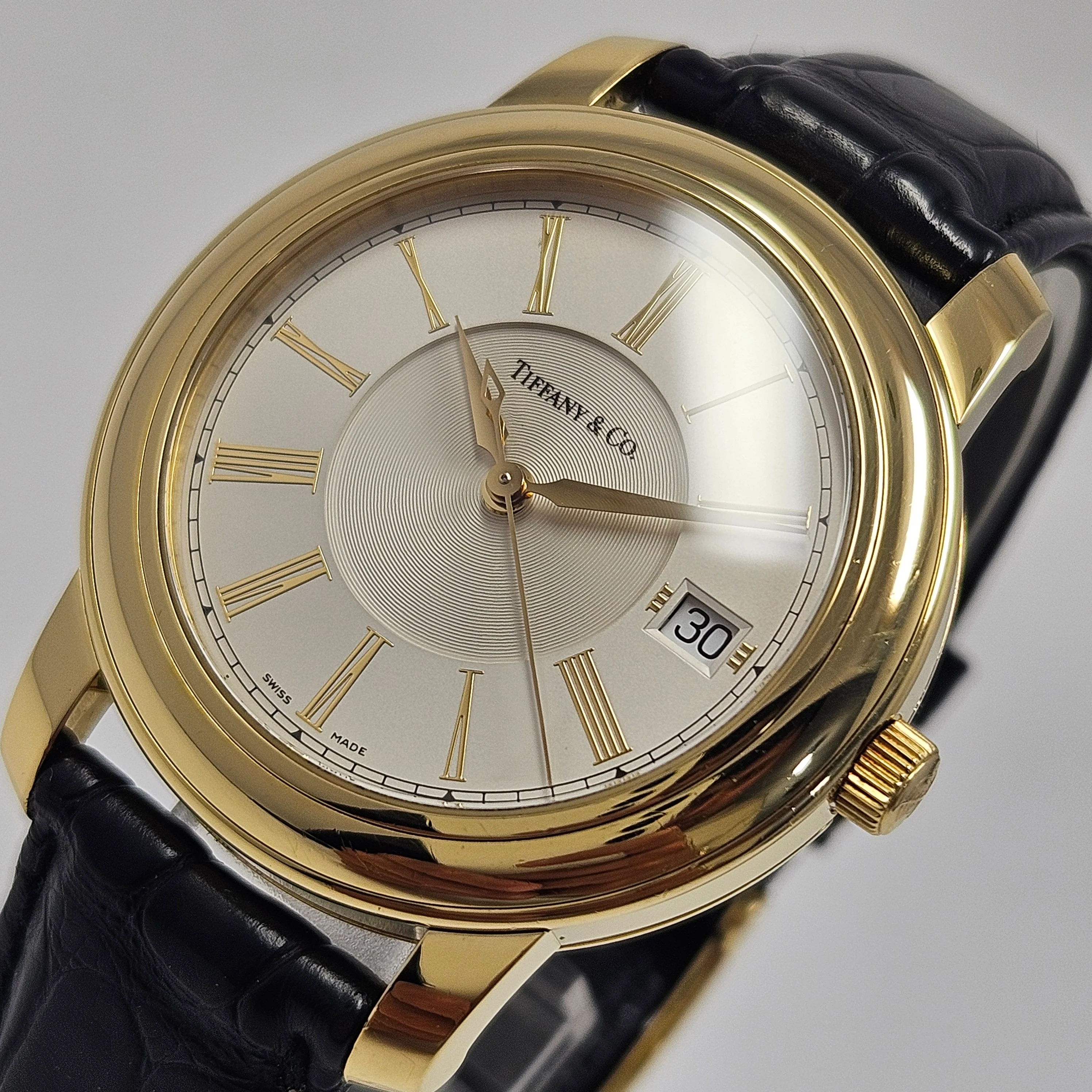 Reloj Tiffany & Co. Atlas Round Automático Oro 18k - Image 2