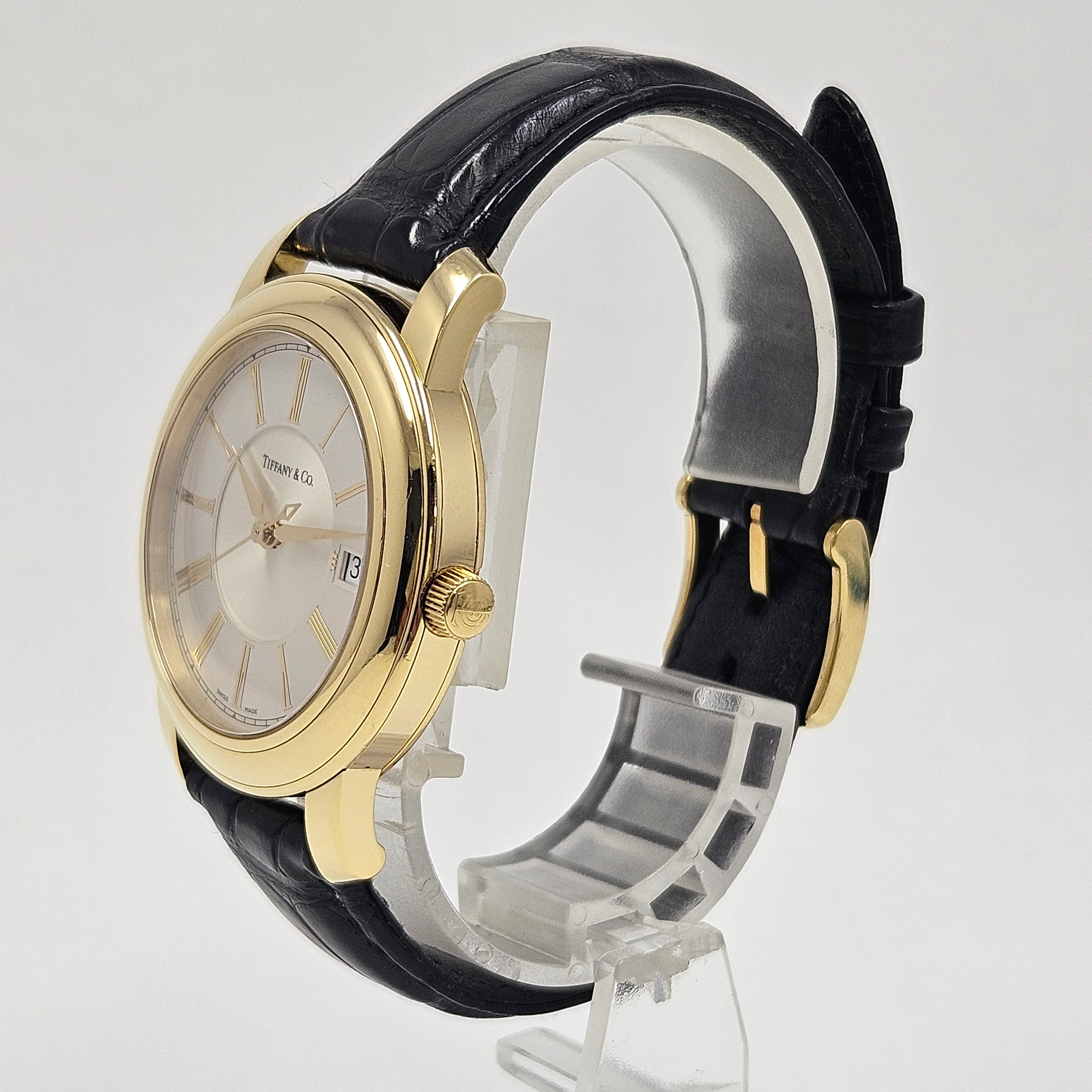 Reloj Tiffany & Co. Atlas Round Automático Oro 18k - Image 4