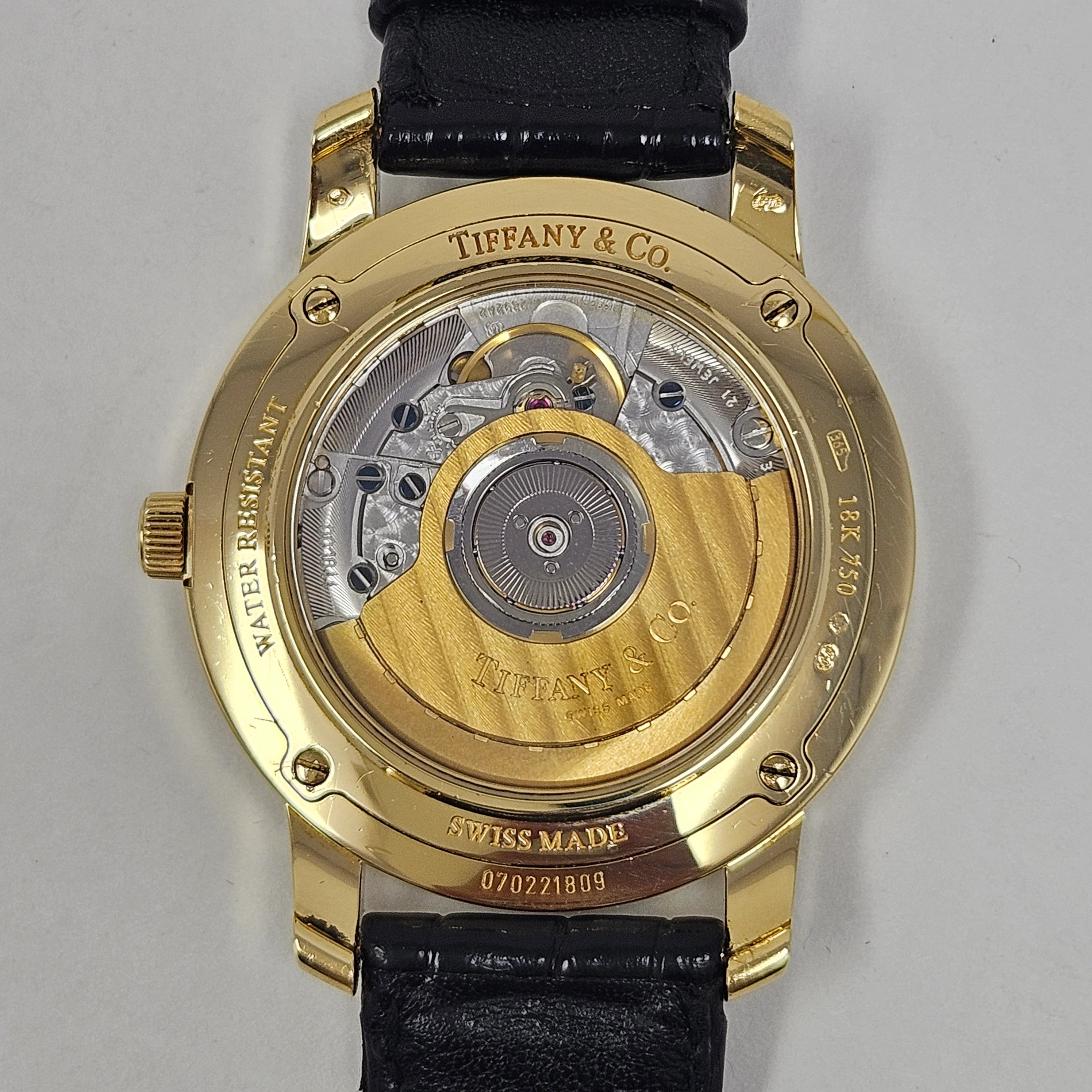 Reloj Tiffany & Co. Atlas Round Automático Oro 18k - Image 7