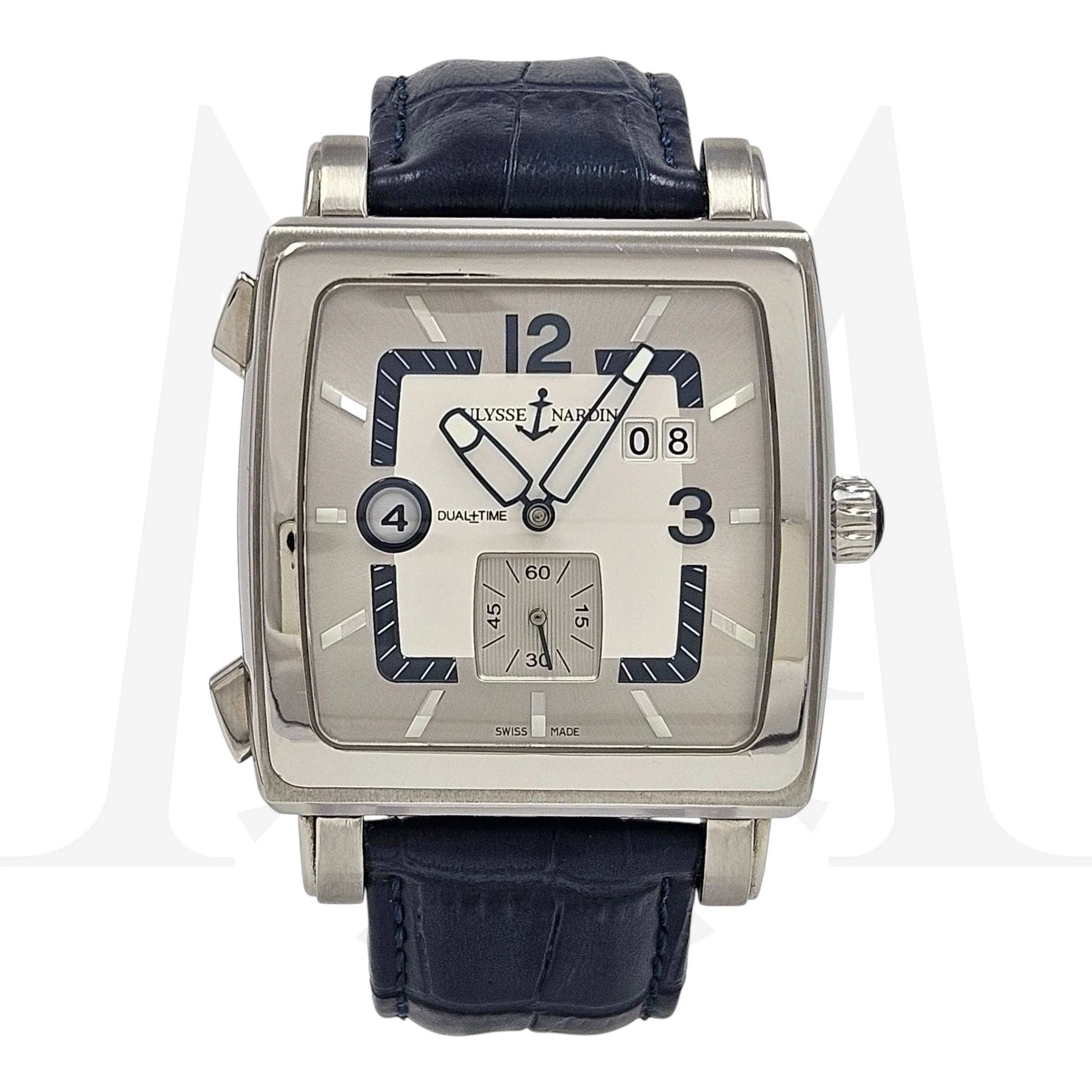 Reloj Ulysse Nardin Cuadrato Dual Time Automático | DN