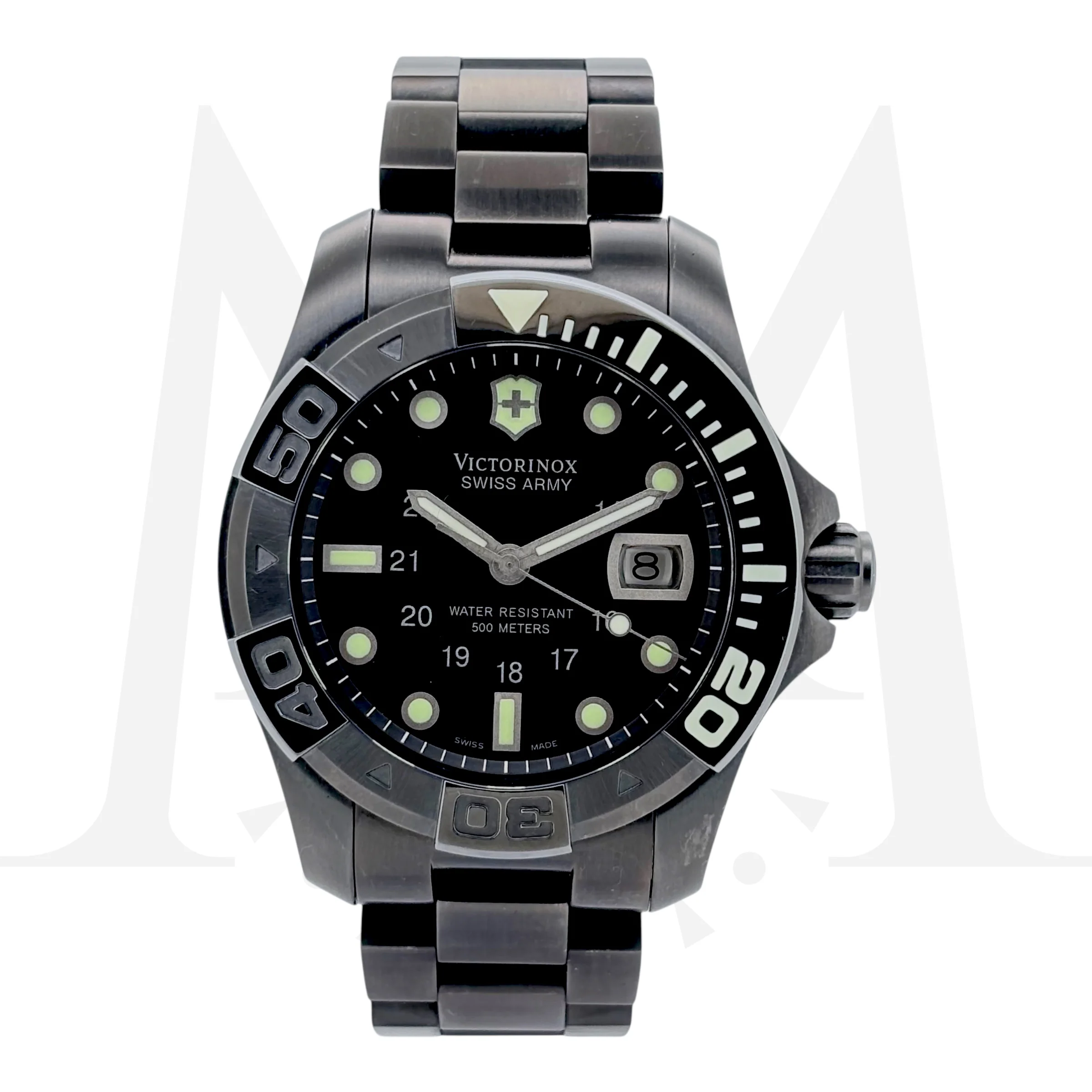 Reloj Victorinox Swiss Army Dive Master Marine 500 Black Ice Quartz 3️⃣