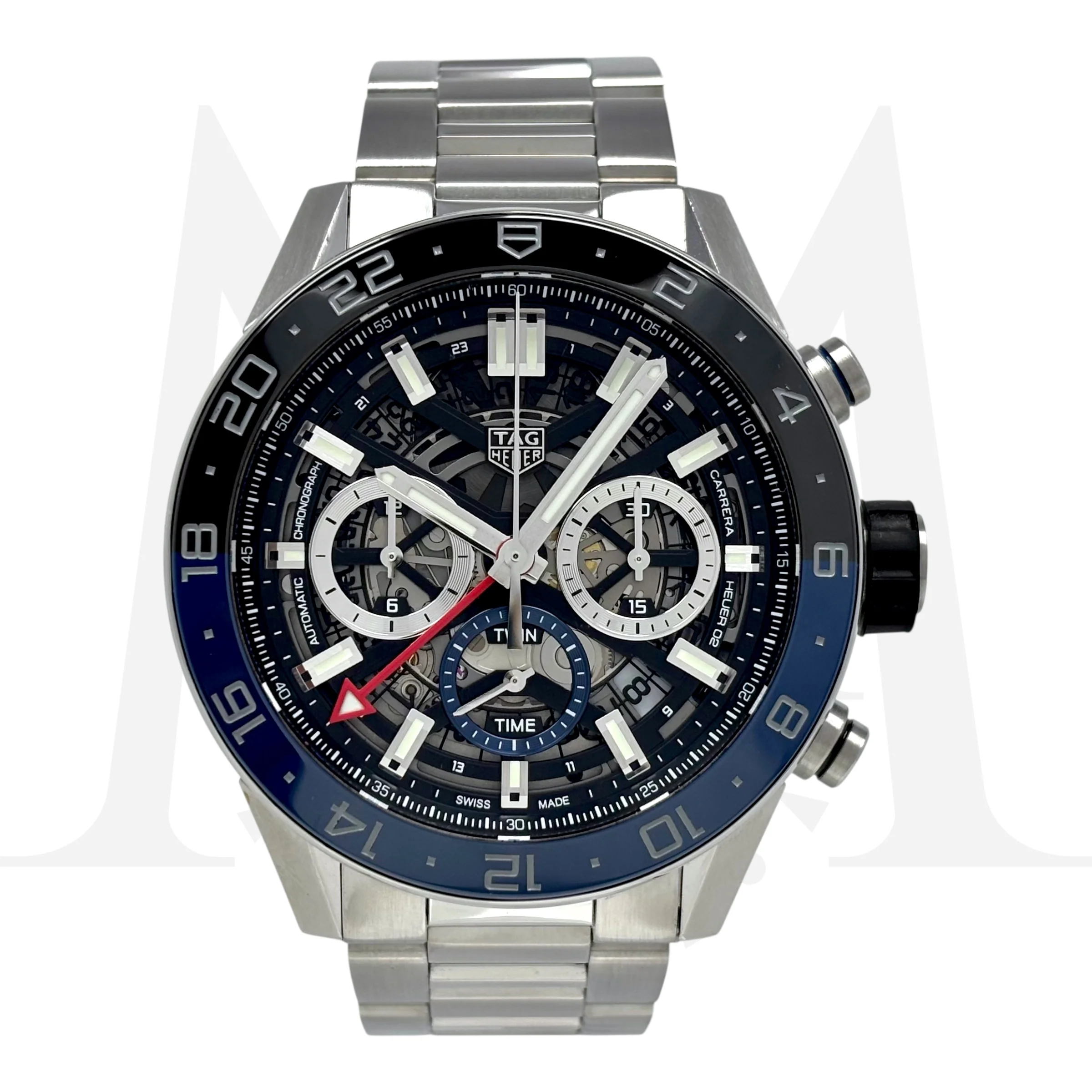 Tag Heuer Carrera Calibre 02 GMT Batman Cronógrafo Automático